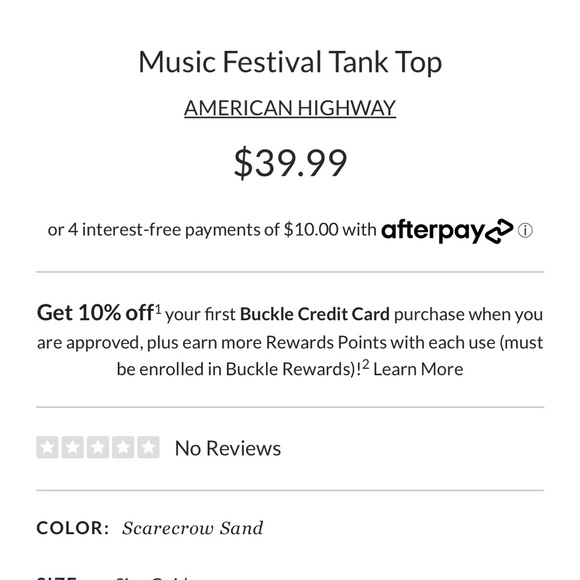 Buckle /American Highway /Music Festival Top - Picture 6 of 6